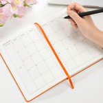 Personnalisé Fleur de naissance 2026 Planificateur A5 Calendrier Carnet de notes avec nom Cadeau d'anniversaire de la nouvelle année pour la famille et les amis