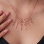 Gepersonaliseerde 1-8 Geboorte Bloem Geboortesteen Ketting met Naam Sierlijk Sieraden Verjaardag Verjaardag Kerstcadeau voor Oma Moeder Vrouwen
