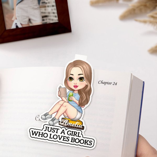 Personalizzato Cartoon lettura personaggio magnetico segnalibro clip con nome compleanno regalo di Natale per gli uomini donne amanti del libro