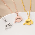 Personalised Baseball Cap Pendant Necklace with Name Game Day Accessories Birthday Gift for Baseball Lovers Players