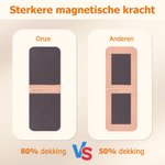 Gepersonaliseerde Aquarel Geboortebloemen Magnetische PU-leer Bladwijzerclip met Naam Verjaardagscadeau voor Boekenliefhebbers en Boekenwurmen