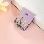 Gepersonaliseerde Aquarel Geboortebloemen Magnetische PU-leer Bladwijzerclip met Naam Verjaardagscadeau voor Boekenliefhebbers en Boekenwurmen