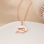 Personalised Baseball Cap Pendant Necklace with Name Game Day Accessories Birthday Gift for Baseball Lovers Players