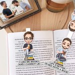 Spersonalizowana zakładka magnetyczna do książki z imieniem i nazwiskiem Prezent urodzinowy dla mężczyzn Kobiety Miłośnicy książek