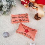 Personalised Christmas Envelope Bell Cat Toy with Catnip and Name Cat Christmas Party Gift for Cat Owner Lover