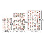 Personalized Santa Claus Elk Snowman Wrapping Paper with Name Christmas Favor Packing Gift for Kids Family Friends