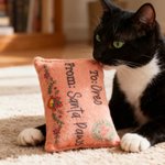 Personalised Christmas Envelope Bell Cat Toy with Catnip and Name Cat Christmas Party Gift for Cat Owner Lover
