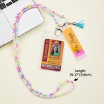 Personalized Pencil Badge Beads Lanyard Set with Name and Tassel Teachers' Day Appreciation Back to School Gift for Teachers Educators