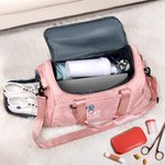 Gepersonaliseerde strik Stethoscoop grote naam Duffle Bag met schoenen compartiment en schouderband verjaardag geschenk voor arts verpleegkundige medisch personeel
