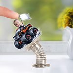 Gepersonaliseerd gezicht foto motorfiets acryl lente auto ornament verjaardag Gift voor familie auto-eigenaren