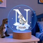 Personalized Dreamy Star Cloud Multiple Animals Initial LED Night Light with Name and Wooden Base Room Decor Birthday Christmas Gift for Babies Kids