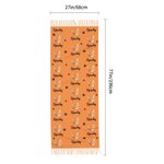 Personalized Dog Cat Face Photo Multicolor Soft Warm Scarf with Name Daily Wear Winter Birthday Christmas Gift for Pet Lovers