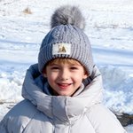 Gepersonaliseerde schattige rendieren kerstboom multicolor zachte muts met initiaal en naam Winter accessoire verjaardagscadeau voor jongens meisjes