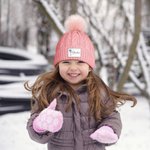 Personalised Birth Flower Multicolor Soft Beanie Hat with Name Winter Accessory Birthday Gift for Boys Girls