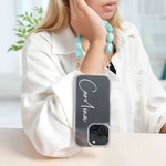 Gepersonaliseerde Fashion Naam Duidelijke Telefoon Case voor iPhone met Multicolor Bead Chain Kerst Verjaardag Anniversary Gift voor haar