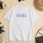 Personalised Multicolour Appliqué Flower Soft T-shirt Sweatshirt Hoodie with Embroidered Name Mother's Day Birthday Christmas Gift Mom Grandma