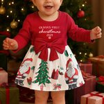 Robe Tutu de Noël personnalisée avec nom et année pour bébé fille Cadeau de Noël pour bébé fille