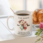 Personalized Parent-Child Cartoon Animals 11 oz 15 oz Ceramic Coffee Mug with Names and Text Daily Use Birthday Gift for Daughter Girl