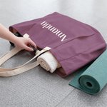 Personligt namn Flerfärgad yogamatteväska med stor kapacitet Utomhus Fitnessaktiviteter Tillbehör Födelsedagspresent för kvinnor Yogaälskare