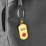 Gepersonaliseerde Identificatie Medische Alarmsymbool ID Tag sleutelhanger met persoonlijke informatie Emergency Survival Verjaardag Gift voor vrienden familie