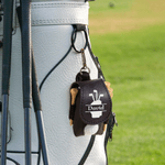 Sac en cuir PU monogrammé avec initiale et nom Accessoires de sport Cadeau d'anniversaire pour les amateurs de golf
