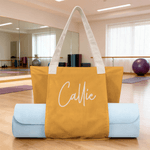 Nome personalizzato Borsa per tappetino da yoga multicolore di grande capienza Accessorio per attività fitness all'aperto Regalo di compleanno per donne amanti dello yoga
