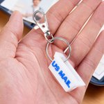 Spersonalizowany brelok do kluczy z nadrukiem 3D i tekstem dla doręczycieli i pracowników poczty