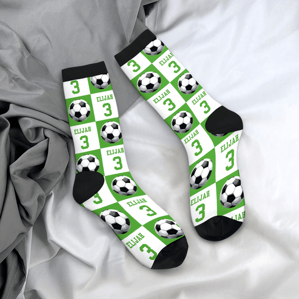 Personalizzato Badminton Volleyball Sport Check Morbido traspirante Crew Mid-Calf Socks con nome Compleanno Anniversario Regalo per gli amanti dello sport