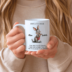 Personalized Parent-Child Cartoon Animals 11 oz 15 oz Ceramic Coffee Mug with Names and Text Daily Use Birthday Gift for Daughter Girl