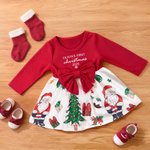Robe Tutu de Noël personnalisée avec nom et année pour bébé fille Cadeau de Noël pour bébé fille