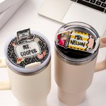 Personalized Apple Disco Ball Book Pencil Straw Topper Nameplate with Text Accessory for Stanley Cup Christmas Appreciation Gift for Teacher