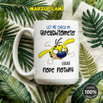 Personalised Yellow-Spotted Leopard Marsupilami 11 oz 15 oz Ceramic Mug with Name Christmas Gift for Friends  | Callie × Marsupilami®