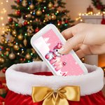 Personalised Cute Cartoon Snowman Initial Food-Grade Kid's Fork Spoon Knife 3 Pcs Cutlery Set with Name Daily Use Christmas Gift for Kids