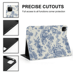 Funda protectora personalizada con diseño Toile De Jouy para iPad con inicial Uso diario Regalo de cumpleaños de Navidad para amigos de la familia