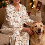 Pyjama à manches longues pour dames Usage quotidien Fête pour animaux Cadeau d'anniversaire pour femmes Amoureux des animaux de compagnie