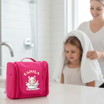 Henkilökohtainen söpö kylpyamme sarjakuva eläin kannettava WC laukku nimi peili ja kahva Travel lisävaruste joulu syntymäpäivälahja lapsille