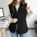 Personalized Embroidered Mini Stethoscope Name Nurse Soft Shell Vest with Zip and Pockets Graduation Nurse Week Gift for Medical Staff Student