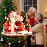 Personalisierte Weihnachten Paar zusammen alt werden Acryl Ornament mit Namen Home Decor Weihnachtsgeschenk für Oma Opa