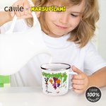Mug en émail Marsupilami 295 ml avec nom Utilisation quotidienne Cadeau d'anniversaire pour enfant | Callie × Marsupilami®.