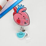 Personalisierte menschliche Organe Pillen Anästhesie Maschine versenkbare Shaker Badge Reel mit Namen und Buddy Anerkennung Krankenschwester Woche Geschenk für Krankenschwester Arzt