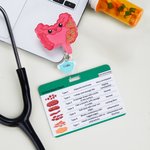 Personalisierte menschliche Organe Pillen Anästhesie Maschine versenkbare Shaker Badge Reel mit Namen und Buddy Anerkennung Krankenschwester Woche Geschenk für Krankenschwester Arzt