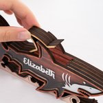 Personalized Wooden Shark Shape Storage Box with Name Birthday Summer Travel Gift for Ocean Lovers Shark Lovers