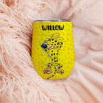 Personalised Cartoon Long-Tailed Leopard Marsupilami 12 oz Wine Tumbler with Name Birthday  Christmas Gift for Kids Friends | Callie × Marsupilami®