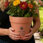 Personalised Pet Name Engraved Dog Ears Plant Pot with Text Garden Decor Pet Loss Sympathy Memorial Gift for Dog Lovers
