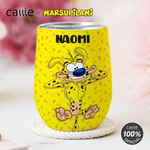 Personalised Cartoon Long-Tailed Leopard Marsupilami 12 oz Wine Tumbler with Name Birthday  Christmas Gift for Kids Friends | Callie × Marsupilami®