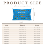 Personalised Construction Lorry Excavator Bulldozer Cushion Cover with Name Home Decor Christmas Birthday Gift for Boys Lorry Lovers
