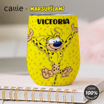 Personalised Cartoon Long-Tailed Leopard Marsupilami 12 oz Wine Tumbler with Name Birthday  Christmas Gift for Kids Friends | Callie × Marsupilami®