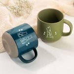 Personalizada Minimalista Gato Perro Línea de Arte 12 oz Taza de Cerámica con Nombre Aniversario Cumpleaños Regalo para los amantes de las mascotas