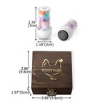 Personalized Hen Silhouette Petal Egg Safe Egg Stamp with Food Grade Ink and Wooden Box Birthday Gift for Family Farmer Breeder
