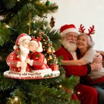 Personalisierte Weihnachten Paar zusammen alt werden Acryl Ornament mit Namen Home Decor Weihnachtsgeschenk für Oma Opa